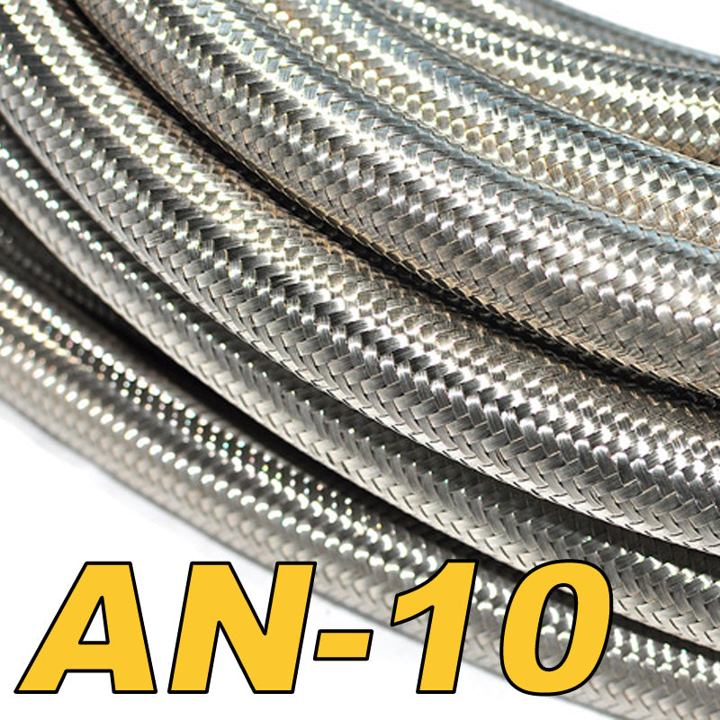 100 Series Stainless Braided Rubber Hose AN-10