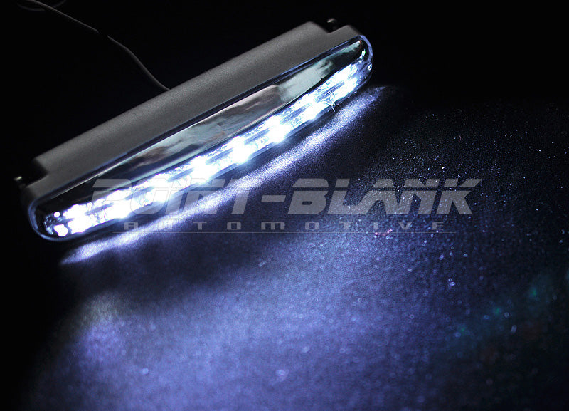 DRL 8x LED 9-16V Daytime Running Lights - 150lm 6000K White/Blue/Red