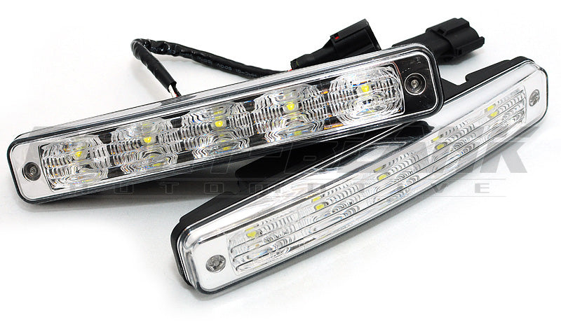 DRL 5x LED 9-32V Daytime Running Lights - 900lm 6000K White