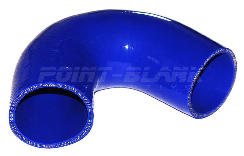 2.5 Inch ID (63mm) 135 Degree Elbow Silicone Hose - Blue/Black