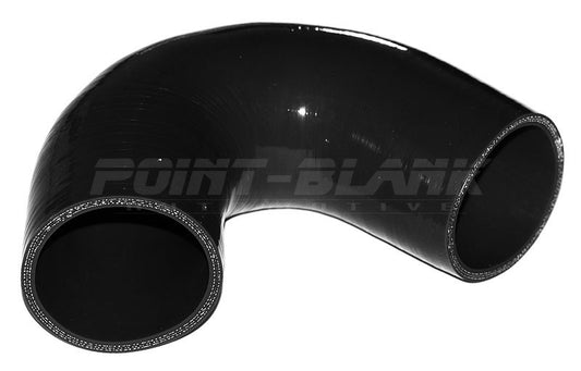 2.5 Inch ID (63mm) 135 Degree Elbow Silicone Hose - Blue/Black