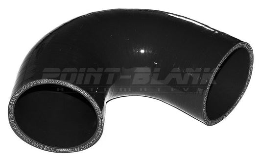 4 Inch ID (102mm) 135 Degree Elbow Silicone Hose - Blue/Black