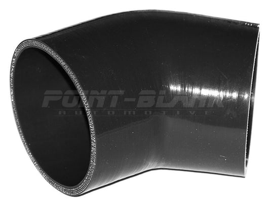 4 Inch ID (102mm) 45 Degree Elbow Silicone Hose - Blue/Black