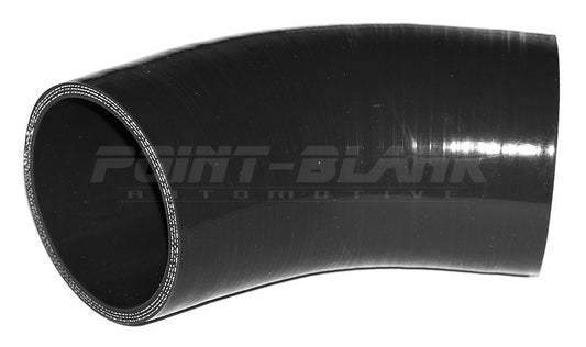 2.75 Inch ID (70mm) 45 Degree Elbow Silicone Hose - Blue/Black