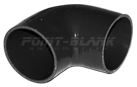 4 Inch ID (102mm) 90 Degree Elbow Silicone Hose - Blue/Black