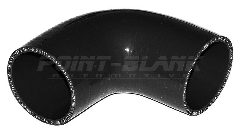 2.75 Inch ID (70mm) 90 Degree Elbow Silicone Hose - Blue/Black