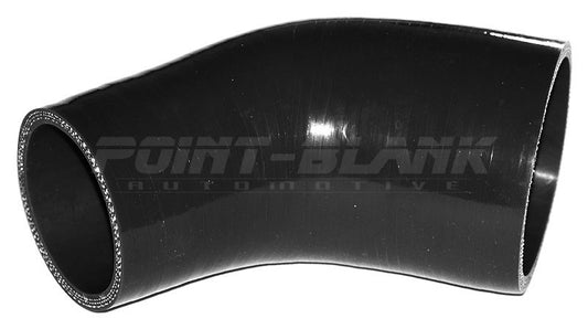 2.5 to 2 Inch ID (63-51mm) 45 Degree Elbow Reducer Silicone Hose - Blue/Black