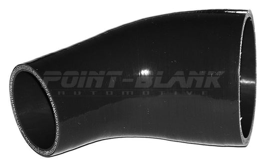 3 to 2 Inch ID (76-51mm) 45 Degree Elbow Reducer Silicone Hose - Blue/Black