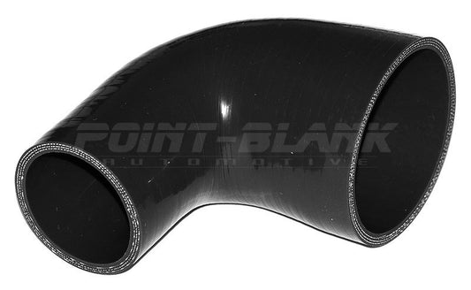 3 to 2 Inch ID (76-51mm) 90 Degree Elbow Reducer Silicone Hose - Blue/Black