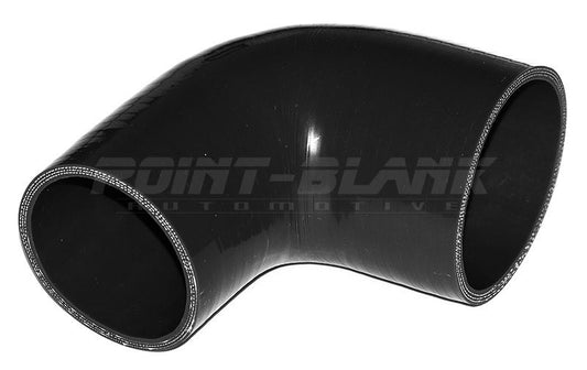 2.75 to 2.25 Inch ID (70-57mm) 90 Degree Elbow Reducer Silicone Hose - Blue/Black