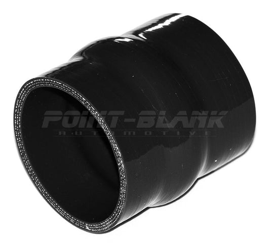 2.75 Inch ID (70mm) Straight Humped Joiner Silicone Hose - Blue/Black