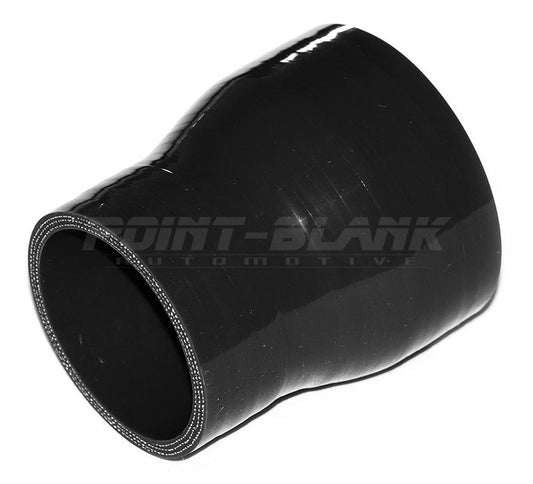 2.5 to 1.75 Inch ID (63-45mm) Straight Reducer Silicone Hose - Blue/Black
