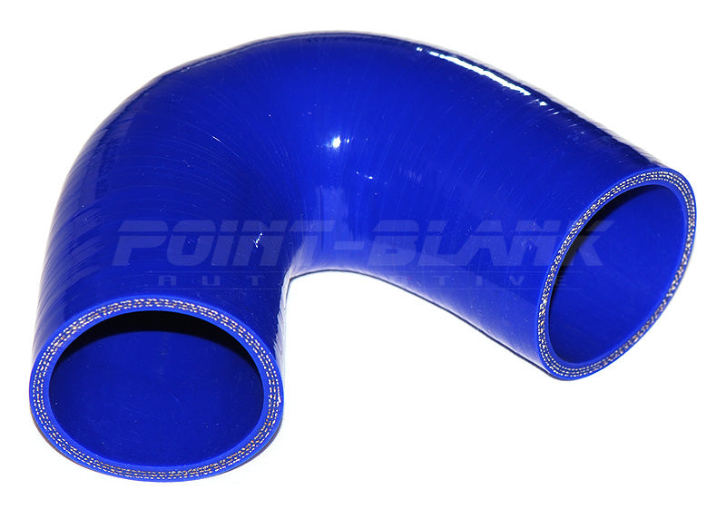1.5 Inch ID (38mm) 135 Degree Elbow Silicone Hose - Blue/Black