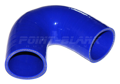 1.5 Inch ID (38mm) 135 Degree Elbow Silicone Hose - Blue/Black