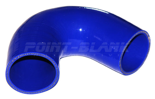 2.5 Inch ID (63mm) 135 Degree Elbow Silicone Hose - Blue/Black