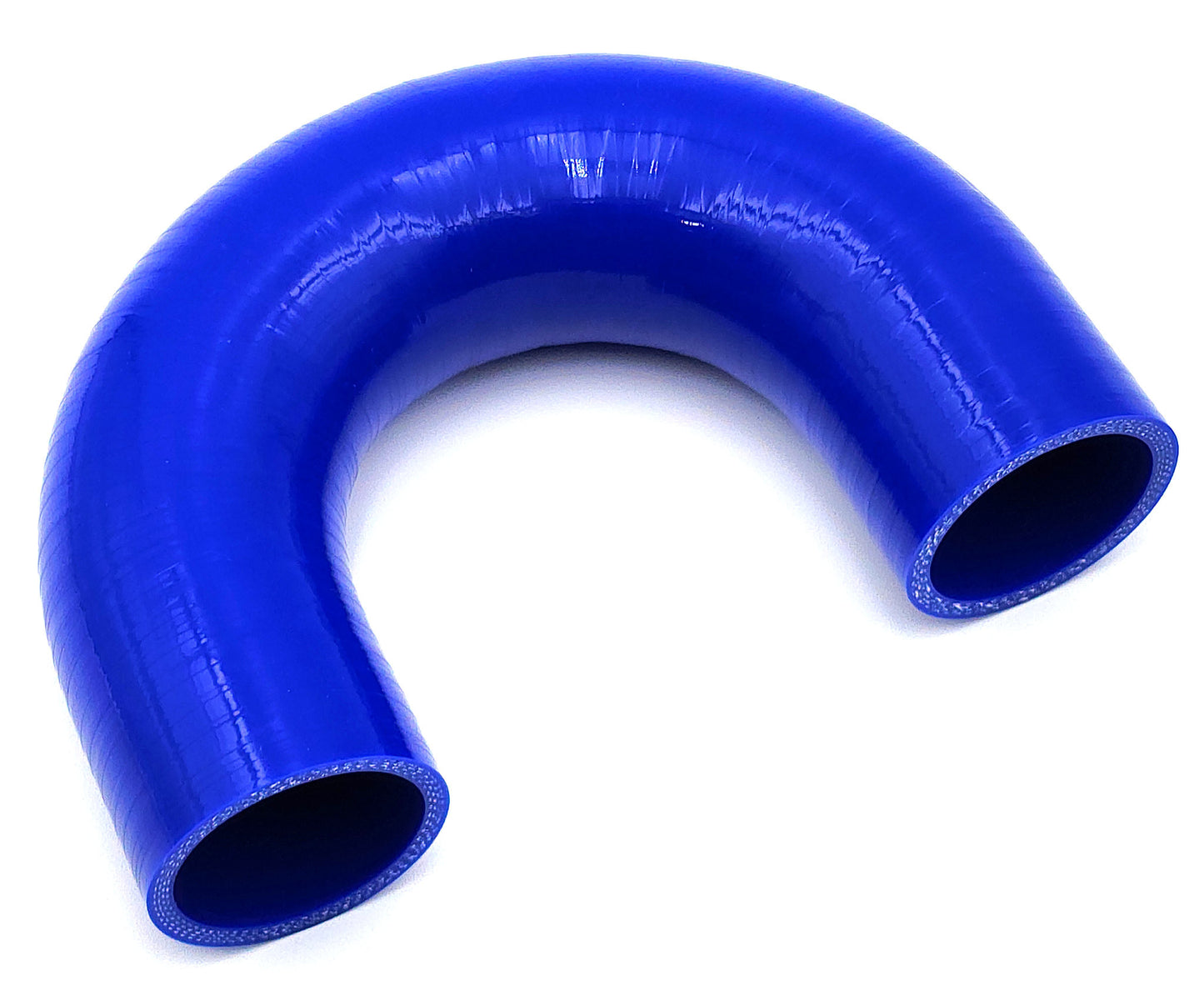 2 Inch ID (51mm) 180 Degree Elbow Silicone Hose - Blue/Black