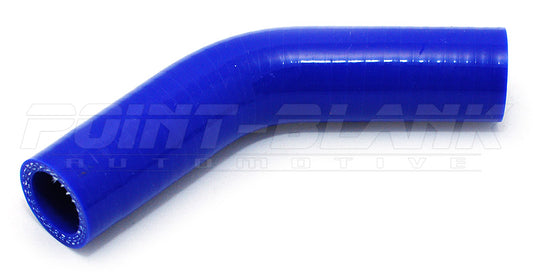 3/4 Inch ID (19mm) 45 Degree Elbow Silicone Hose - Blue/Black