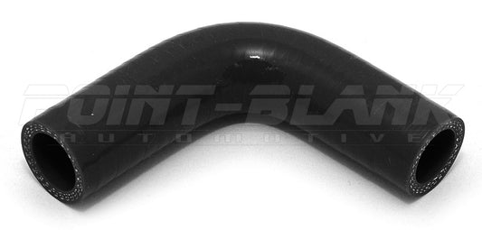 7/16 Inch ID (11mm) 90 Degree Elbow Silicone Hose - Blue/Black