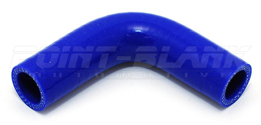7/16 Inch ID (11mm) 90 Degree Elbow Silicone Hose - Blue/Black