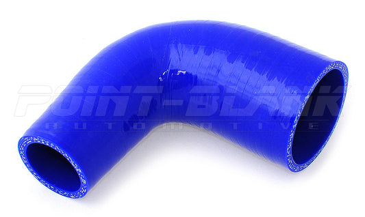 2 to 1.75 Inch ID (51-45mm) 90 Degree Elbow Reducer Silicone Hose - Blue/Black