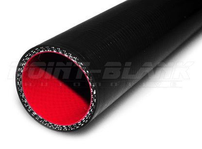 3 Inch ID (76mm) Oil & Fuel Resistant Straight Silicone Hose 1000mm - Blue/Black