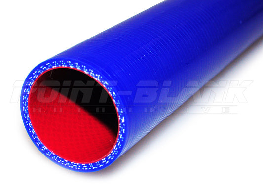 3 Inch ID (76mm) Oil & Fuel Resistant Straight Silicone Hose 1000mm - Blue/Black