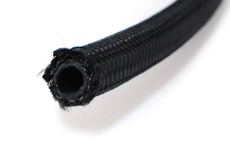 120 Series Black Nylon Braided Hose AN-6