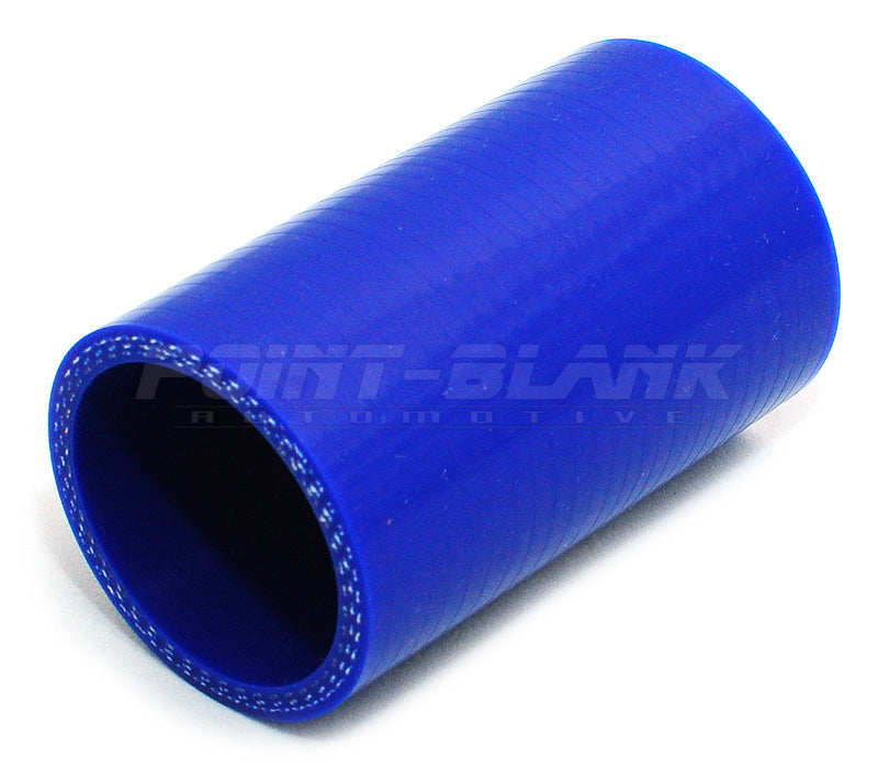 1.25 Inch ID (32mm) Straight Joiner Silicone Hose - Blue/Black