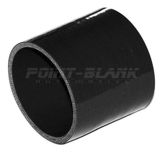 3.15 Inch ID (80mm) Straight Joiner Silicone Hose - Blue/Black