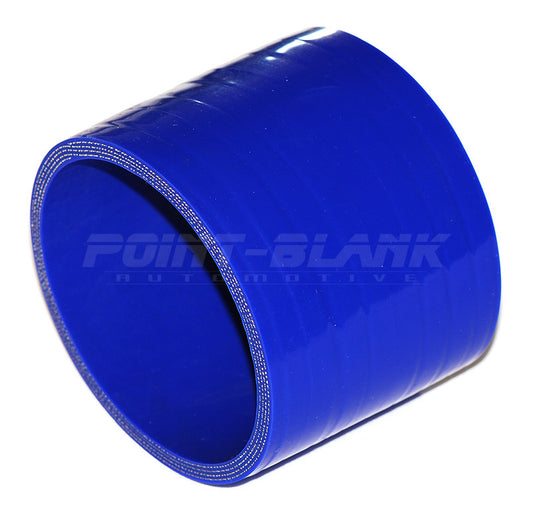 3.75 Inch ID (95mm) Straight Joiner Silicone Hose - Blue/Black