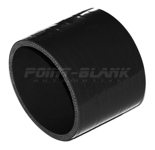 3.75 Inch ID (95mm) Straight Joiner Silicone Hose - Blue/Black