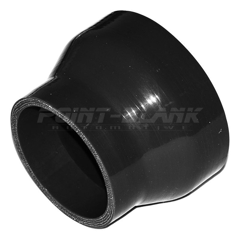 3.25 to 2.5 Inch ID (83-63mm) Straight Reducer Silicone Hose - Blue/Black