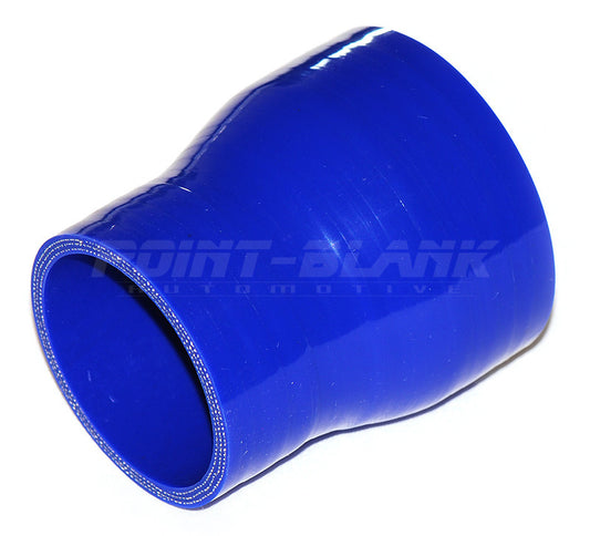 2.25 to 2 Inch ID (57-51mm) Straight Reducer Silicone Hose - Blue/Black