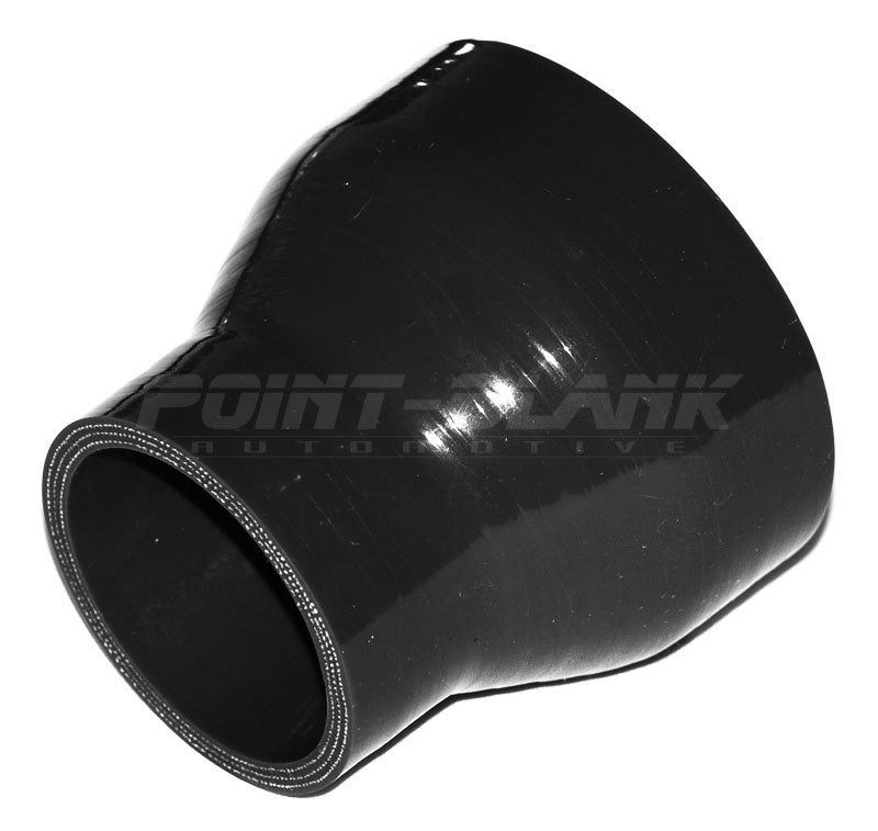 4 to 2.5 Inch ID (102-63mm) Straight Reducer Silicone Hose - Blue/Black