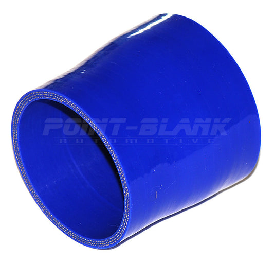 2.75 to 2.5 Inch ID (70-63mm) Straight Reducer Silicone Hose - Blue/Black