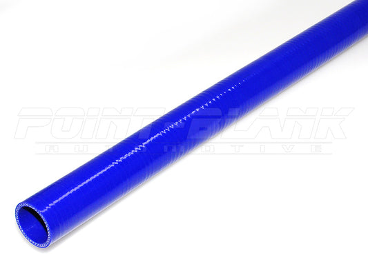 3.5 Inch ID (89mm) Straight Silicone Hose 1000mm - Blue/Black
